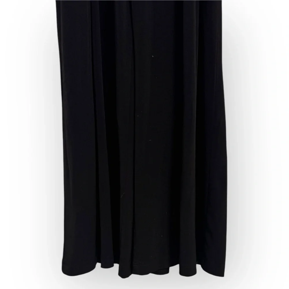 VINCE CAMUTO Faux Wrap Wide-Leg Jersey Jumpsuit, XL, Black - Picture 7 of 16